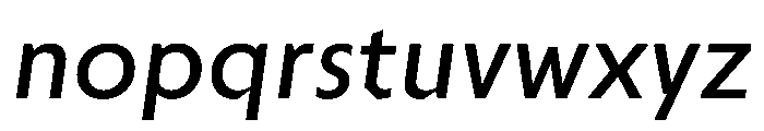 Troppau TroppauVAR Medium Slanted Instance Font LOWERCASE