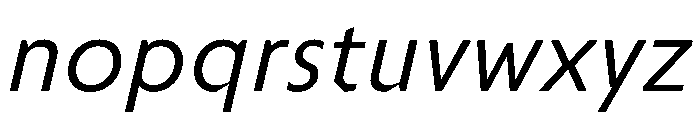 Troppau TroppauVAR Regular ExtraSlanted Instance Font LOWERCASE