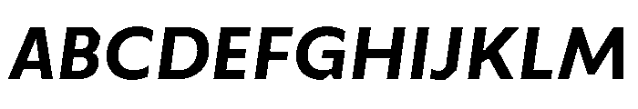 Troppau TroppauVAR SemiBold Slanted Instance Font UPPERCASE