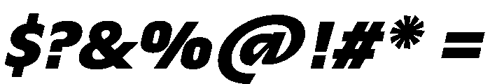 Troppau TroppauVAR UltraBold ExtraSlanted Instance Font OTHER CHARS