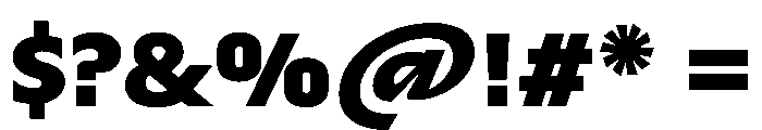 Troppau TroppauVAR UltraBold Instance Font OTHER CHARS