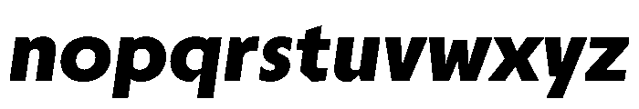 Troppau TroppauVAR UltraBold Slanted Instance Font LOWERCASE