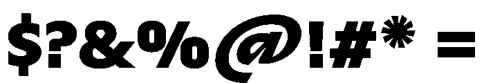 Troppau UltraBold Font OTHER CHARS