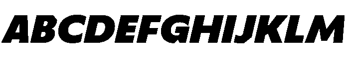 TroppauExtraSlanted Black Font UPPERCASE