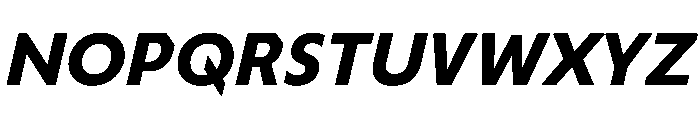 TroppauExtraSlanted Bold Font UPPERCASE