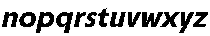 TroppauExtraSlanted Bold Font LOWERCASE