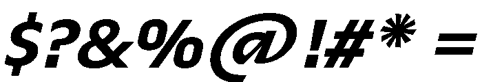 TroppauExtraSlanted SemiBold Font OTHER CHARS
