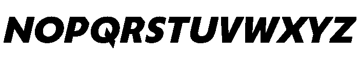 TroppauExtraSlanted UltraBold Font UPPERCASE