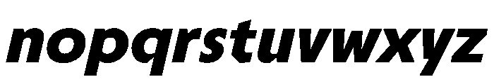 TroppauExtraSlanted UltraBold Font LOWERCASE