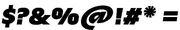TroppauSlanted Black Font OTHER CHARS