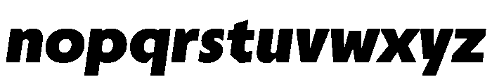 TroppauSlanted Black Font LOWERCASE