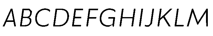TroppauSlanted Light Font UPPERCASE