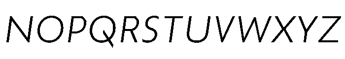 TroppauSlanted Light Font UPPERCASE