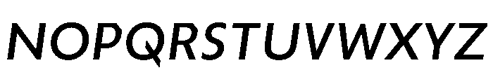 TroppauSlanted Medium Font UPPERCASE