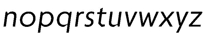 TroppauSlanted Regular Font LOWERCASE