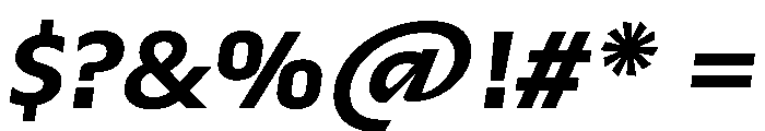 TroppauSlanted SemiBold Font OTHER CHARS