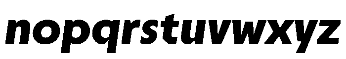 TroppauSlanted UltraBold Font LOWERCASE