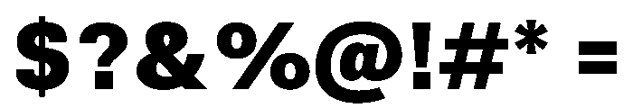 TrueSans Black Font OTHER CHARS