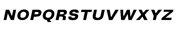 TrueSans BlackExtendedItalic Font UPPERCASE