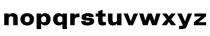 TrueSans BlackExtended Font LOWERCASE
