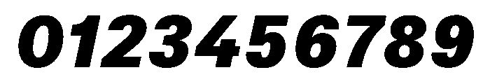 TrueSans BlackItalic Font OTHER CHARS