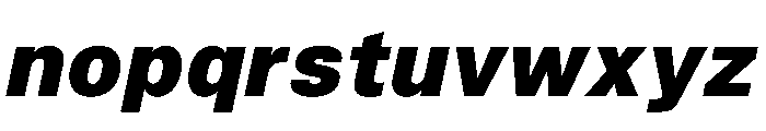 TrueSans BlackItalic Font LOWERCASE