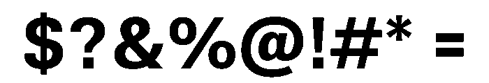 TrueSans Bold Font OTHER CHARS