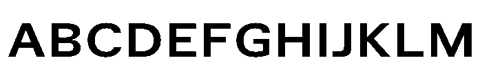 TrueSans BoldExtended Font UPPERCASE