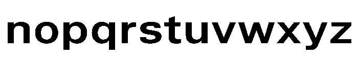 TrueSans BoldExtended Font LOWERCASE