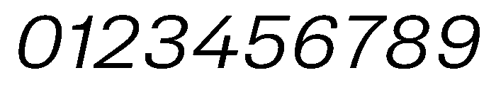 TrueSans BookExtendedItalic Font OTHER CHARS