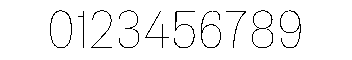 TrueSans Hairline Font OTHER CHARS