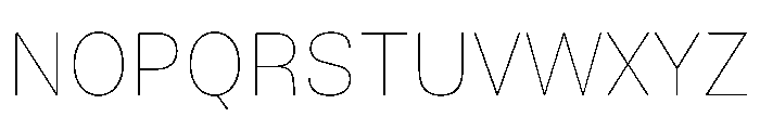 TrueSans Hairline Font UPPERCASE