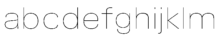 TrueSans HairlineExtended FONT