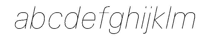 TrueSans HairlineItalic FONT