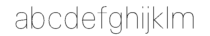 TrueSans Hairline FONT