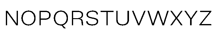 TrueSans LightExtended Font UPPERCASE