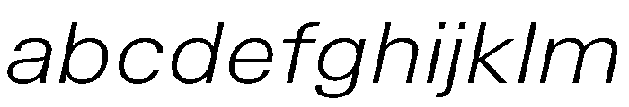 TrueSans LightExtendedItalic FONT