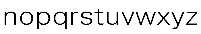 TrueSans LightExtended Font LOWERCASE