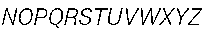 TrueSans LightItalic Font UPPERCASE