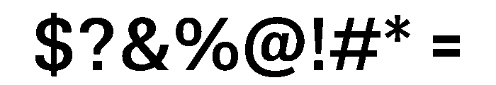 TrueSans Medium Font OTHER CHARS
