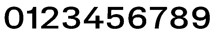 TrueSans MediumExtended Font OTHER CHARS