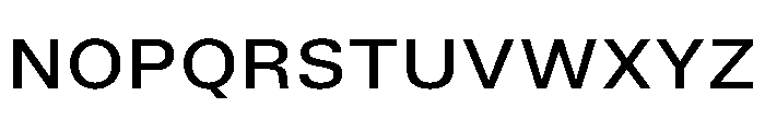 TrueSans MediumExtended Font UPPERCASE