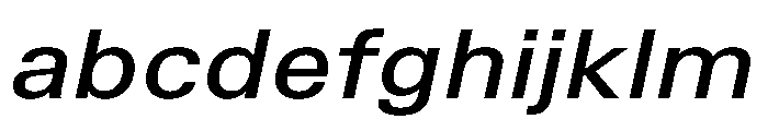 TrueSans MediumExtendedItalic FONT