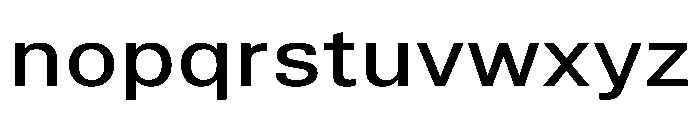 TrueSans MediumExtended Font LOWERCASE