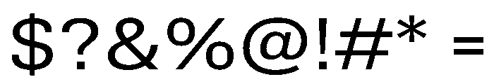 TrueSans RegularExtended Font OTHER CHARS