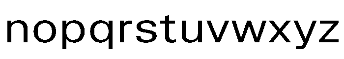 TrueSans RegularExtended Font LOWERCASE
