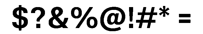 TrueSans SemiBold Font OTHER CHARS