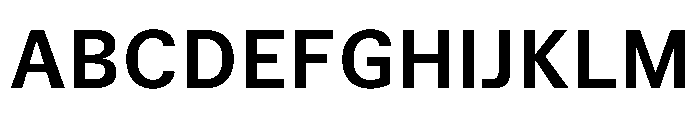 TrueSans SemiBold Font UPPERCASE