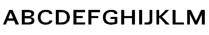 TrueSans SemiBoldExtended Font UPPERCASE