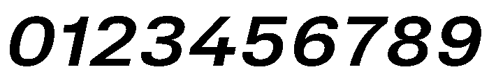 TrueSans SemiBoldExtendedItalic Font OTHER CHARS